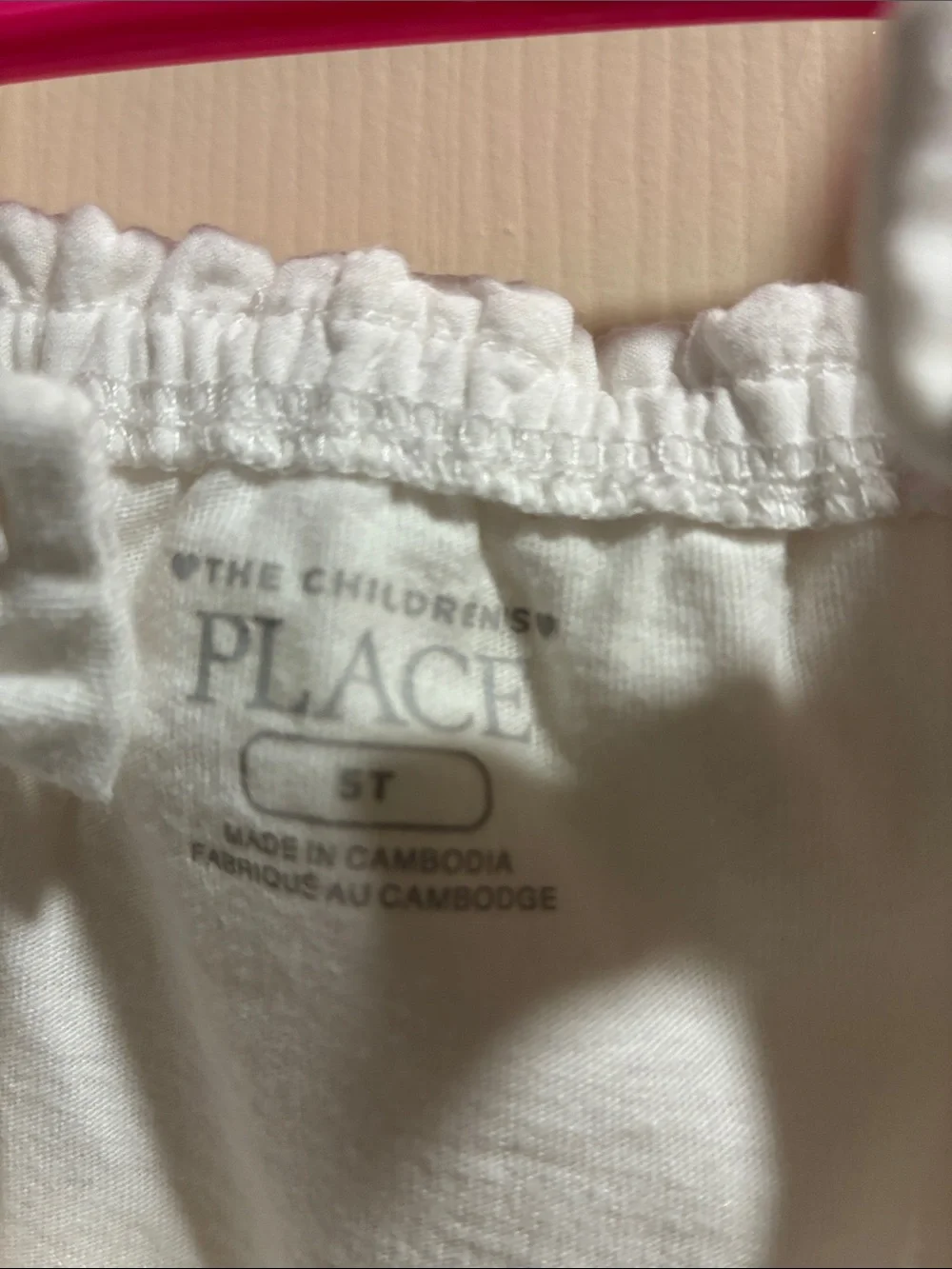 The Children's Place White Eyelet Ruffle Tank Top